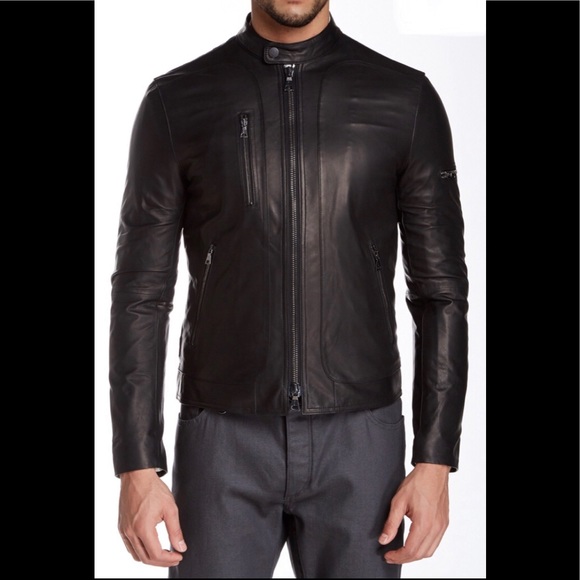 John Varvatos leather Moto Jacket. EU 46 USA 36. - Picture 7 of 8